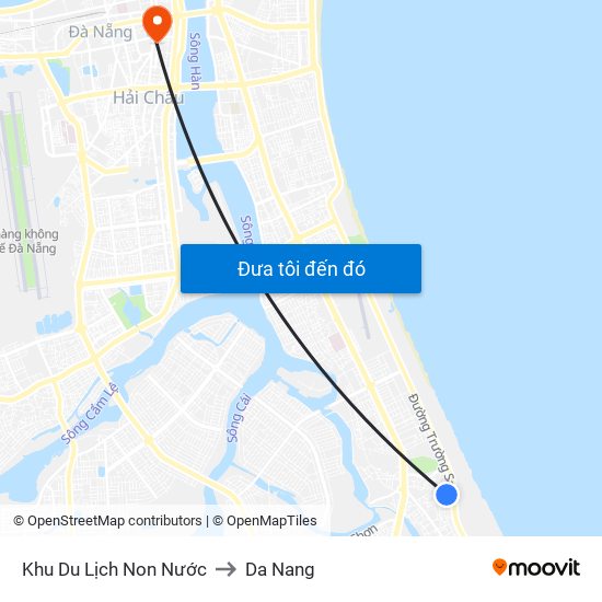 Khu Du Lịch Non Nước to Da Nang map