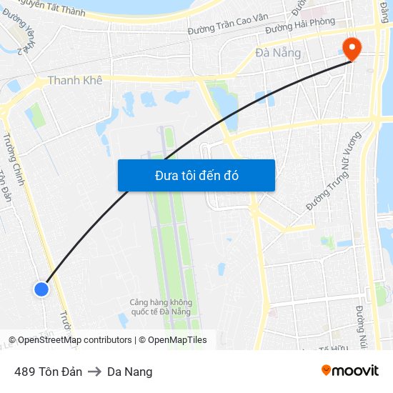 489 Tôn Đản to Da Nang map