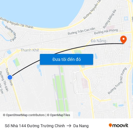Số Nhà 144 Đường Trường Chinh to Da Nang map