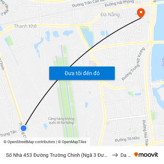 Số Nhà 453 Đường Trường Chinh (Ngã 3 Đường Trường Chinh - Lê Trọng Tấn) to Da Nang map