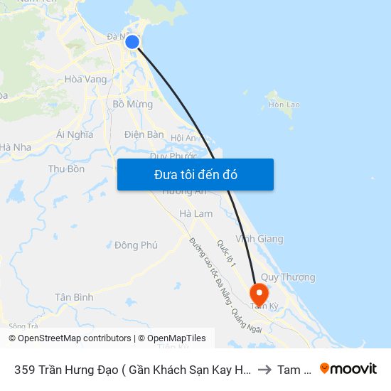 359  Trần Hưng Đạo ( Gần Khách Sạn Kay Hotel) to Tam Kỳ map