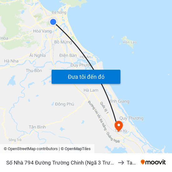 Số Nhà 794 Đường Trường Chinh (Ngã 3 Trường Chinh - Lê Trọng Tấn) to Tam Kỳ map