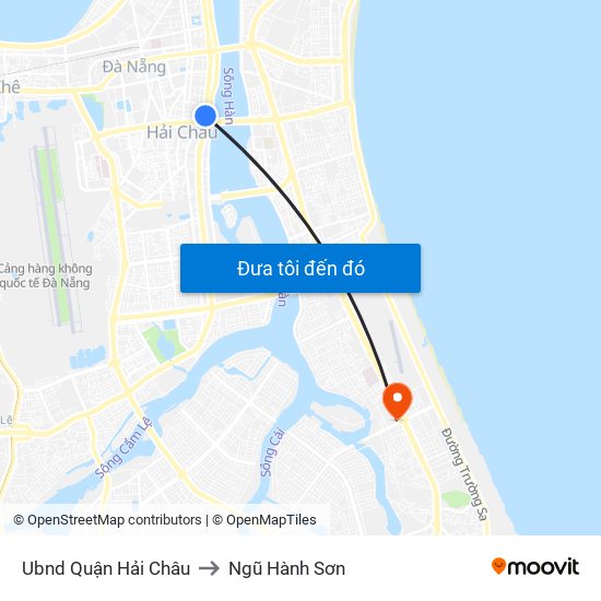 Ubnd Quận Hải Châu to Ngũ Hành Sơn map