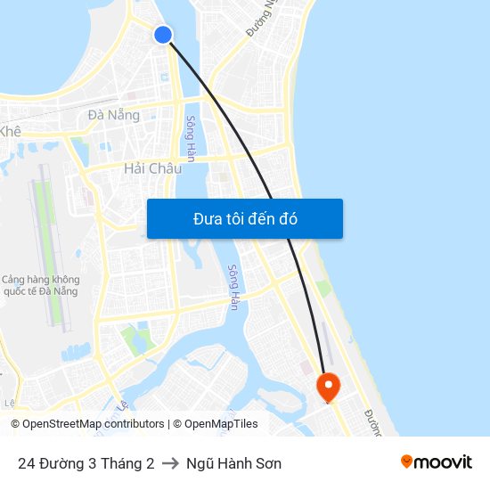 24 Đường 3 Tháng 2 to Ngũ Hành Sơn map