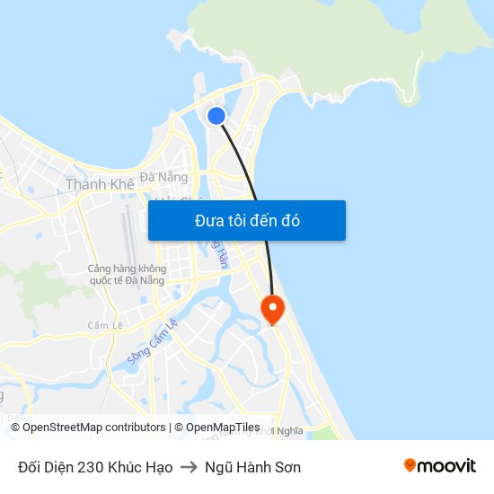 Đối Diện 230 Khúc Hạo to Ngũ Hành Sơn map