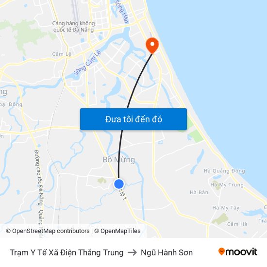 Trạm Y Tế Xã Điện Thắng Trung to Ngũ Hành Sơn map