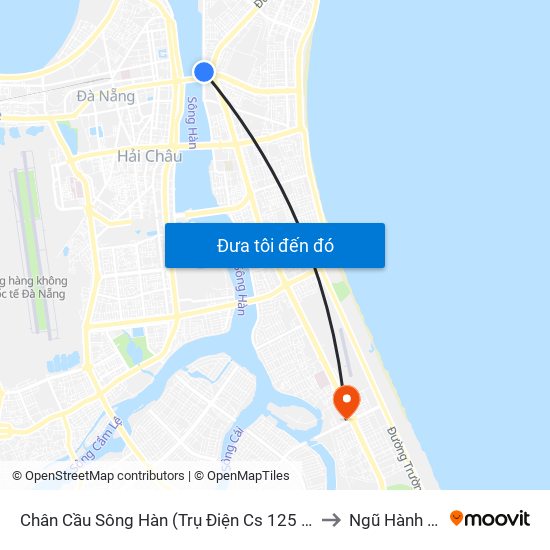 Chân Cầu Sông Hàn (Trụ Điện Cs 125 T3 Thd) to Ngũ Hành Sơn map