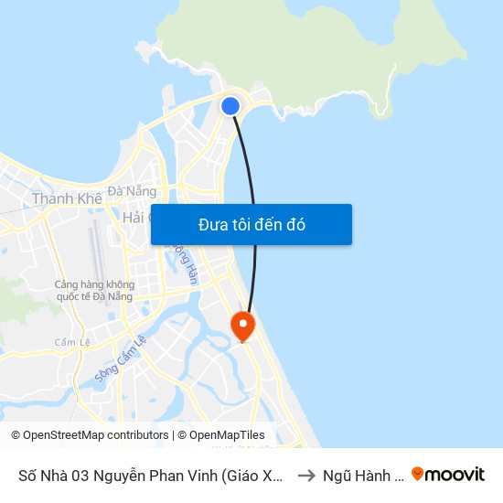 Số Nhà 03 Nguyễn Phan Vinh (Giáo Xứ Sơn Trà) to Ngũ Hành Sơn map