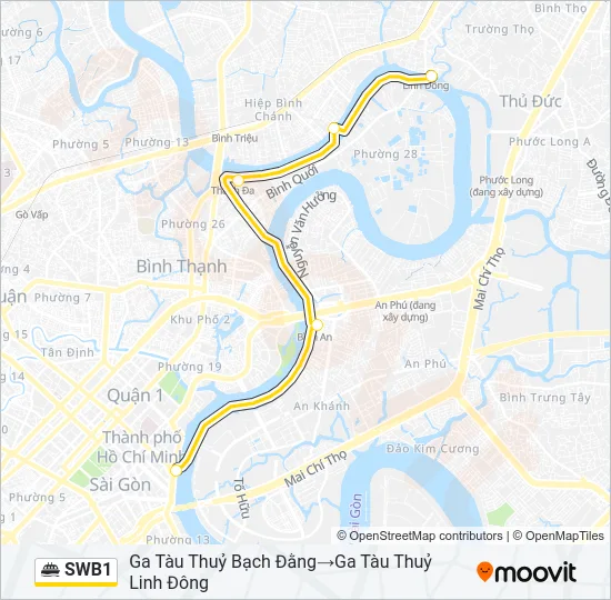 Bản đồ Tuyến SWB1 