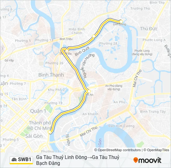 Bản đồ Tuyến SWB1 