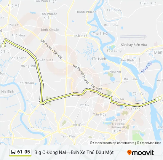 61-05 Bus Line Map