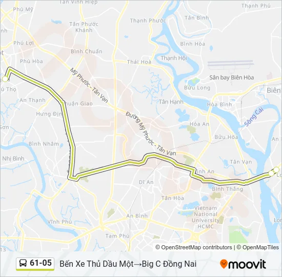 61-05 Bus Line Map