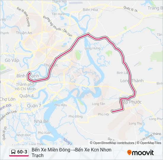 60-3 Bus Line Map