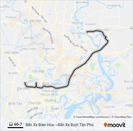 60-7 bus Line Map