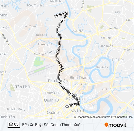 Bản đồ Tuyến 03 xe buýt Sài Gòn 2024: Với bản đồ tuyến 03 xe buýt Sài Gòn, bạn sẽ dễ dàng hơn bao giờ hết để di chuyển khắp TP HCM. Từ trung tâm đến khu vực Gò Vấp, bằng việc sử dụng dịch vụ xe buýt, bạn không chỉ tiết kiệm chi phí, mà còn giảm thiểu ùn tắc giao thông đáng buồn tại thành phố này.