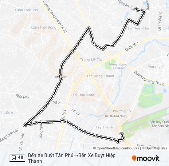 48 bus Line Map