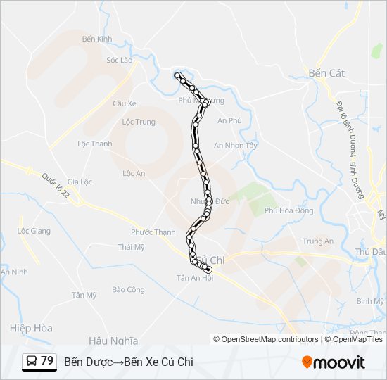 79 bus Line Map