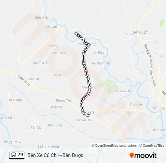 79 Bus Line Map