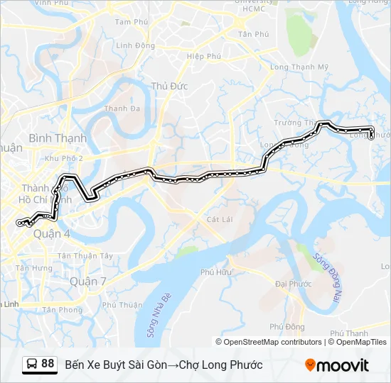 88 Bus Line Map