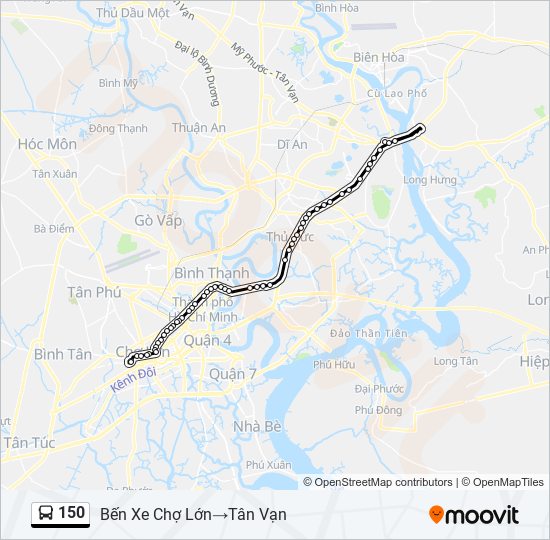 Tuyến 150 từ Bến Xe Chợ Lớn đến Tân Bình rất thuận tiện cho những ai muốn đi đến các địa điểm quan trọng trên tuyến đường này. Hãy xem bản đồ và lên kế hoạch chuyến đi của mình ngay!