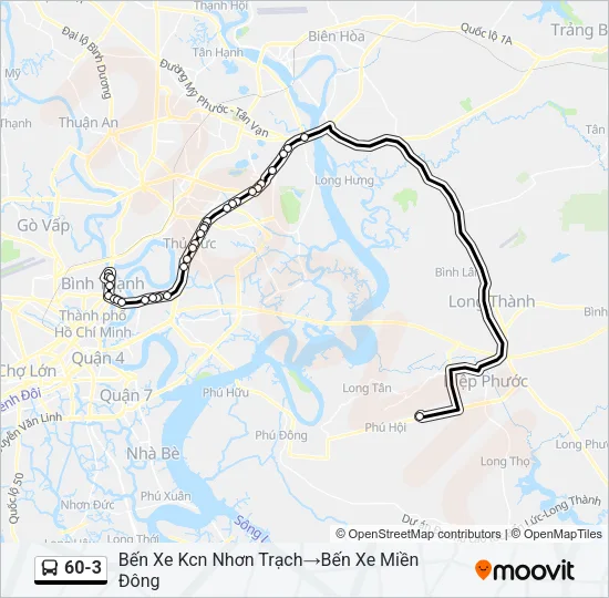 60-3 Bus Line Map