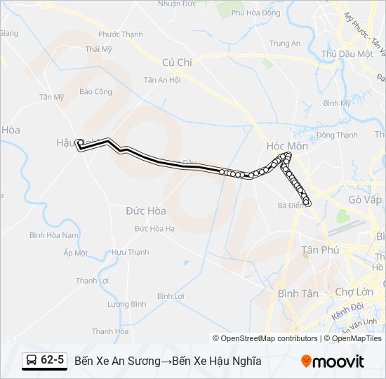 62-5 bus Line Map