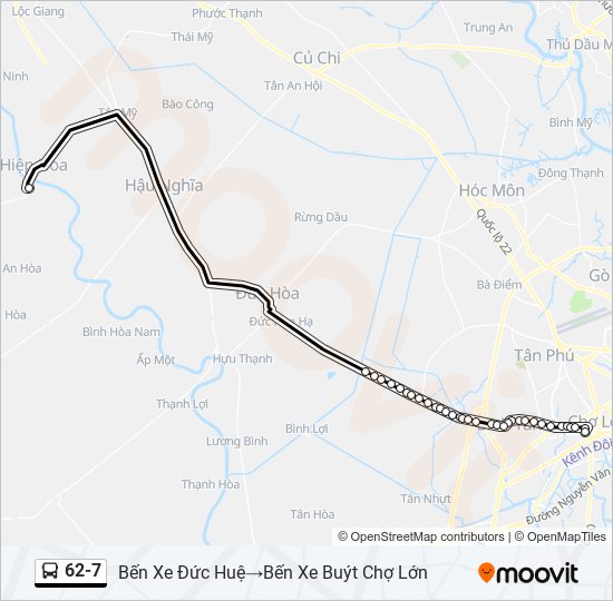 62-7 bus Line Map