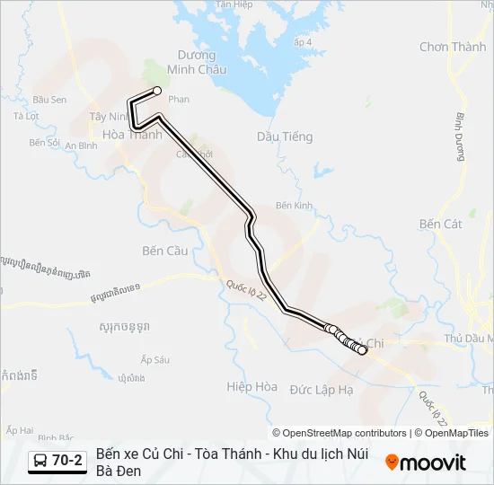 70-2 Bus Line Map
