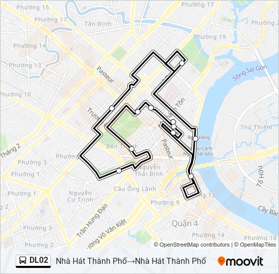 DL02 bus Line Map