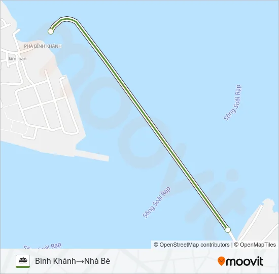 PHÀ BÌNH KHÁNH (BÌNH KHÁNH FERRY) Ferry Line Map