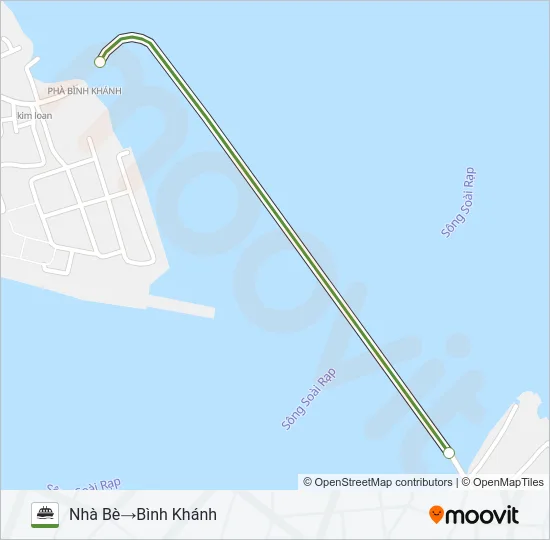 PHÀ BÌNH KHÁNH (BÌNH KHÁNH FERRY) Ferry Line Map