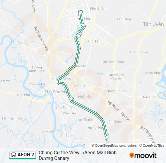 AEON 2 Bus Line Map