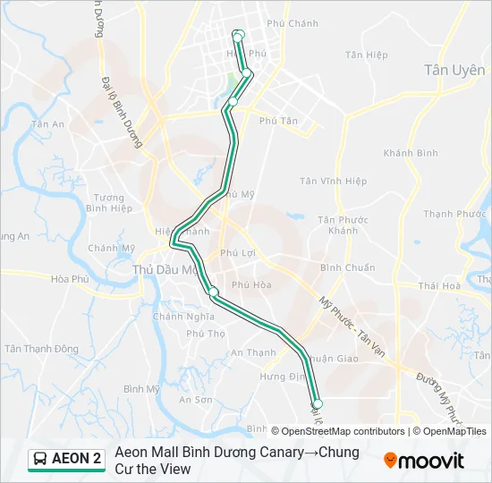 AEON 2 Bus Line Map