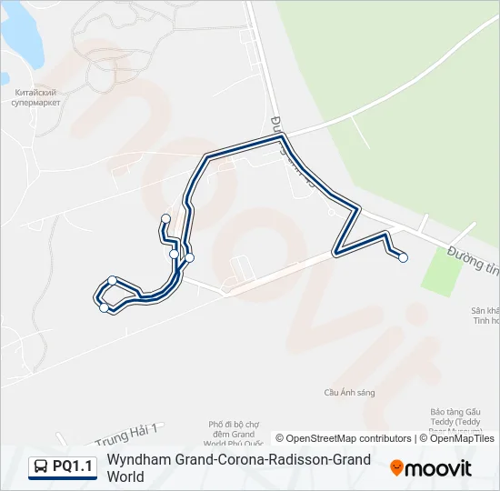 PQ1.1 Bus Line Map