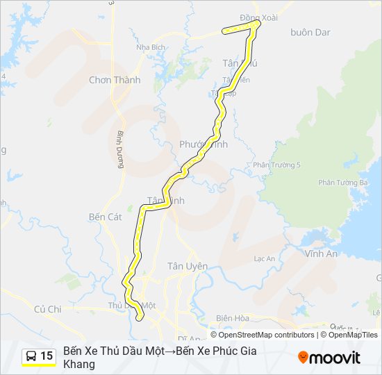 15 bus Line Map