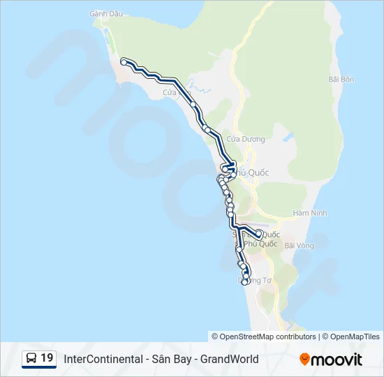 19 Bus Line Map