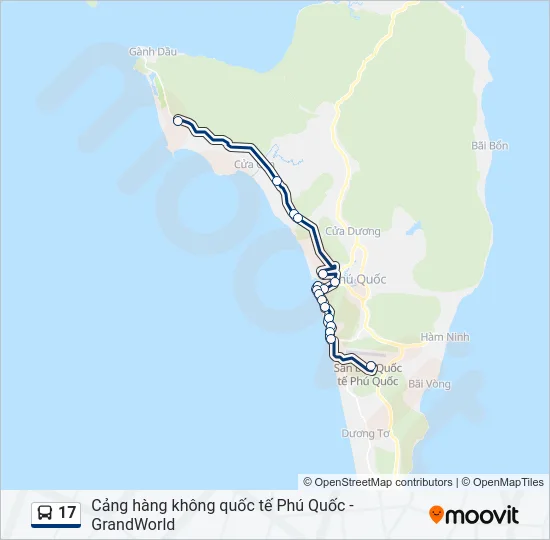 17 Bus Line Map