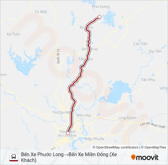 XE KHÁCH (THÀNH CÔNG) Bus Line Map