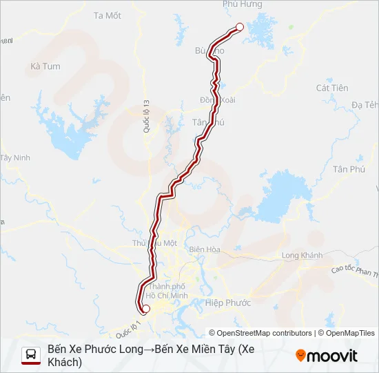 XE KHÁCH (THÀNH CÔNG) Bus Line Map
