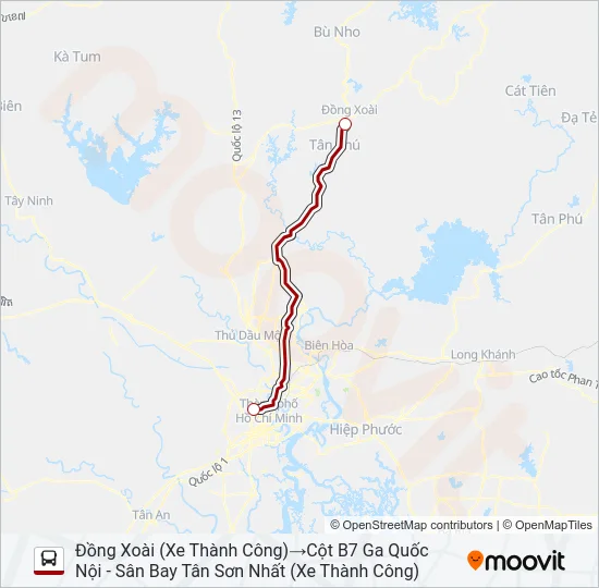 XE KHÁCH (THÀNH CÔNG) Bus Line Map