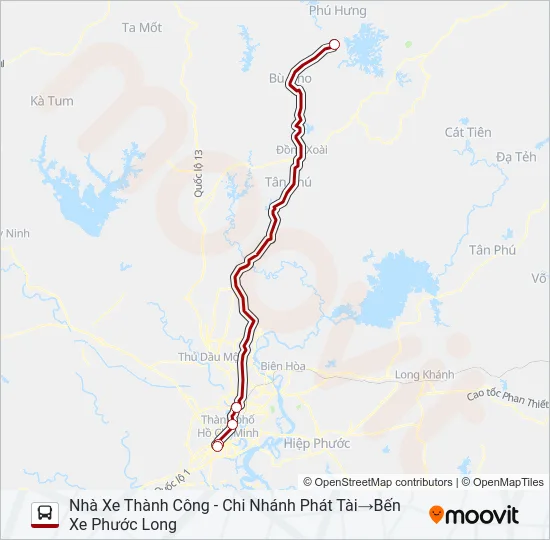 XE KHÁCH (THÀNH CÔNG) Bus Line Map