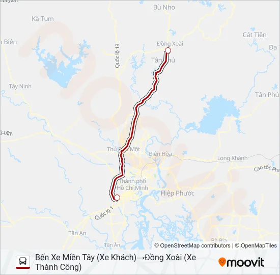 XE KHÁCH (THÀNH CÔNG) Bus Line Map