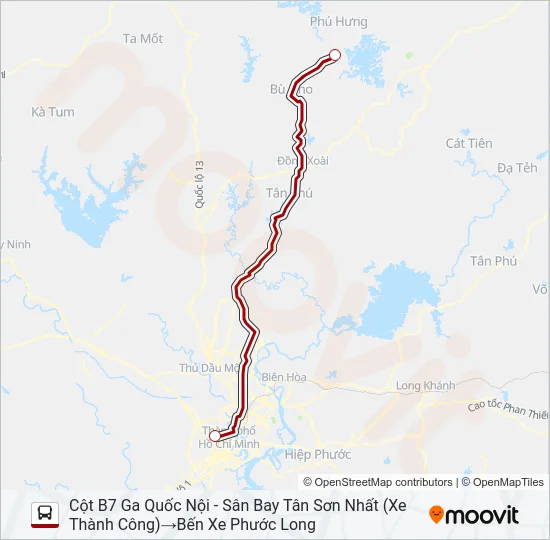 XE KHÁCH (THÀNH CÔNG) Bus Line Map