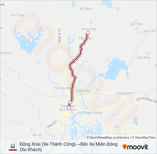 XE KHÁCH (THÀNH CÔNG) Bus Line Map