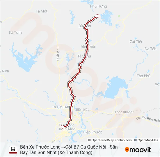 XE KHÁCH (THÀNH CÔNG) Bus Line Map