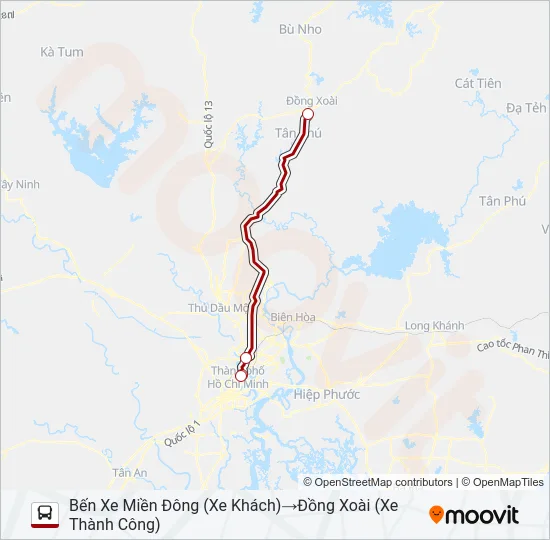 XE KHÁCH (THÀNH CÔNG) Bus Line Map