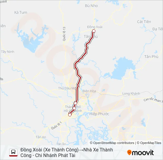 XE KHÁCH (THÀNH CÔNG) Bus Line Map