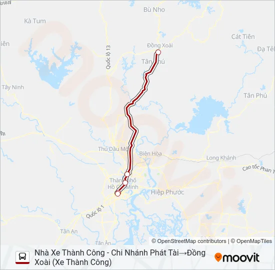 XE KHÁCH (THÀNH CÔNG) Bus Line Map