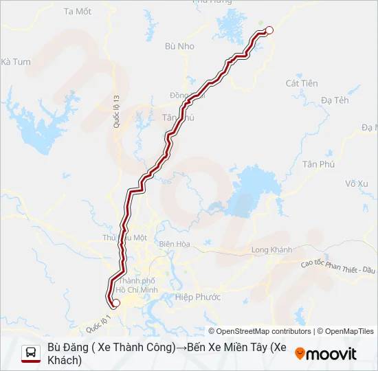 XE KHÁCH (THÀNH CÔNG) Bus Line Map