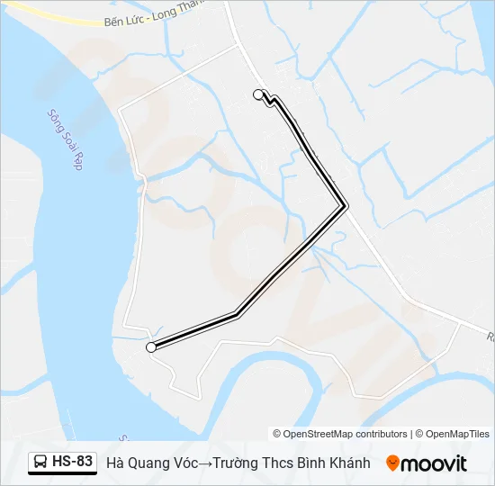 HS-83 Bus Line Map